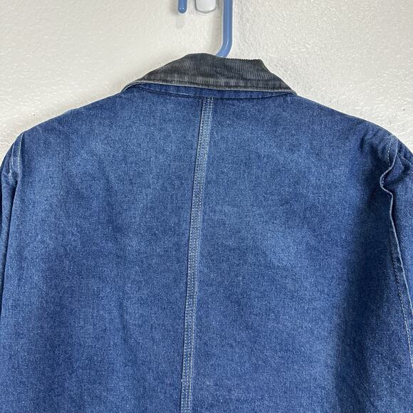 Vintage Carhartt Jacket XXL Denim Blanket Lined Work Barn Chore Coat Distressed - Picture 10 of 14